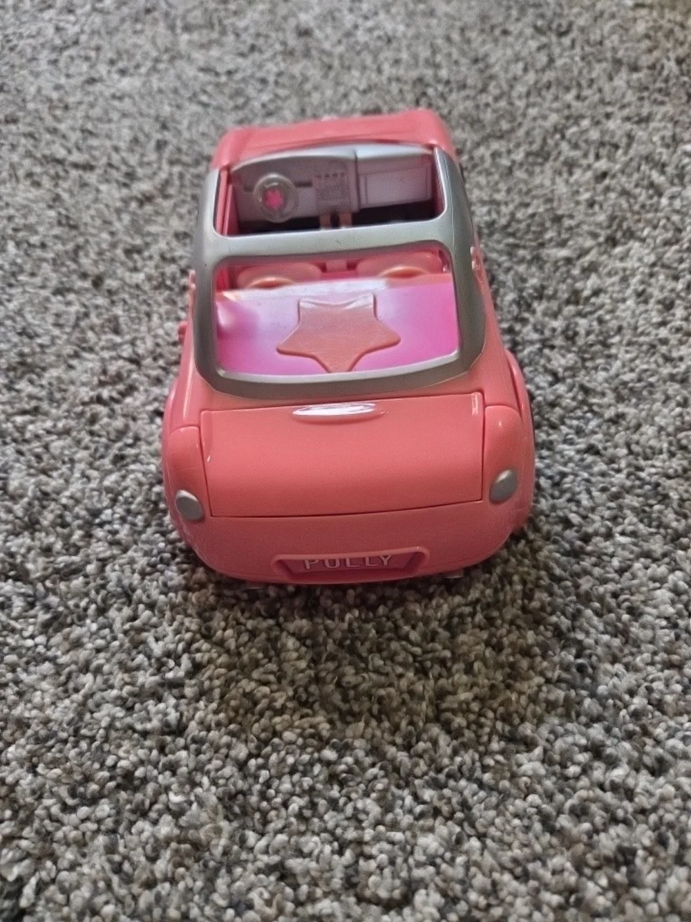 Vintage Polly Pocket Pink Convertible Car Vehicle Mattel Y2K Toy